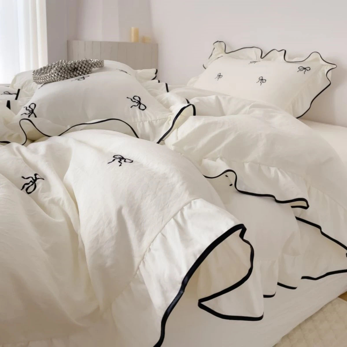 Ribbon Whispers – 3Piece Duvet Cover Set